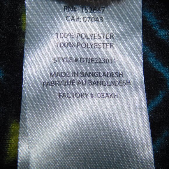 Valor Collective Mens L 1/4 Zip Hooded Fleece Black Pink Blue Geometric Hoodie - Picture 6 of 12